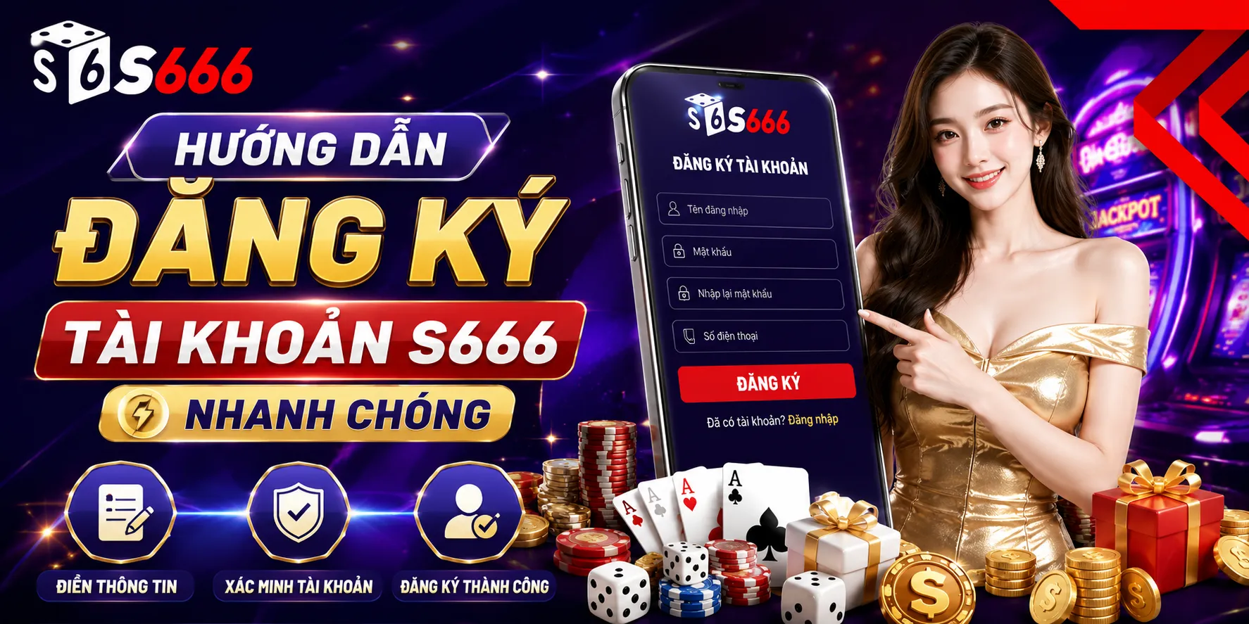 Hướng dẫn đăng ký tài khoản S666 nhanh chóng